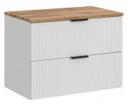 Koupelnová skříňka ADEL WHITE 80 cm + deska